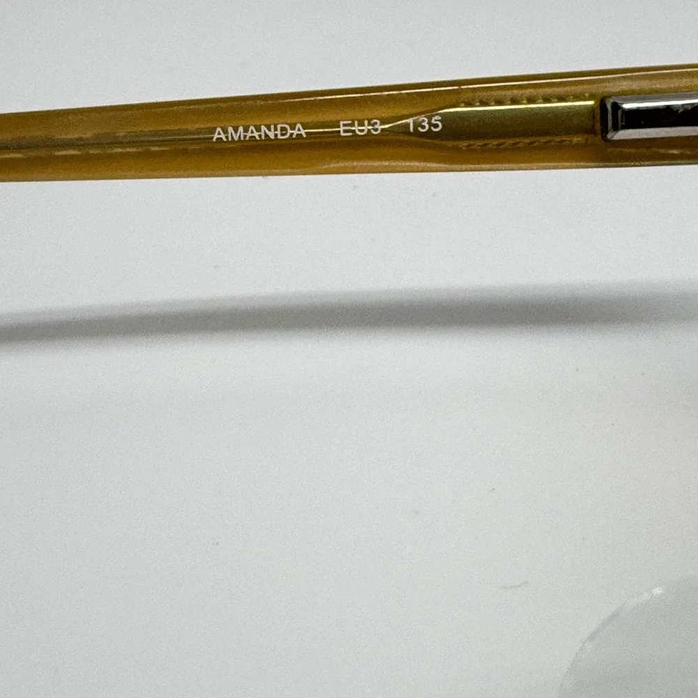 Adenco Amanda Eyeglasses Brown Clear Lens Full Rim Rectangular Frame Women 21410